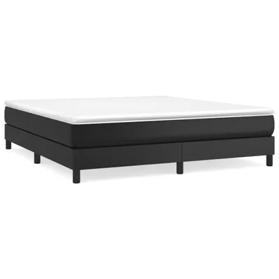 Obrázek produktu pro vidaXL Postel Boxspring s matrací černá 180x200 cm Imitace kůže