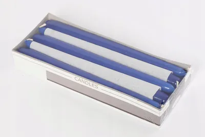 Produktbild von Adpal Lackierte Konische Kerzen Dunkelblau 240mm 10er Pack
