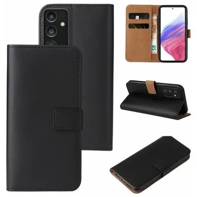 Produktbild von Kunstleder Flip-Hülle - Farbe: Schwarz - Modellkompatibilität: Für Samsung Galaxy A54 5G