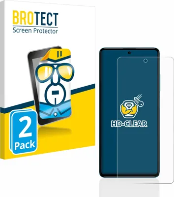 Produktbild von 2x Für Xiaomi Poco F5 Schutzfolie BROTECT Displayschutz Display Schutz Folie Klar Transparent