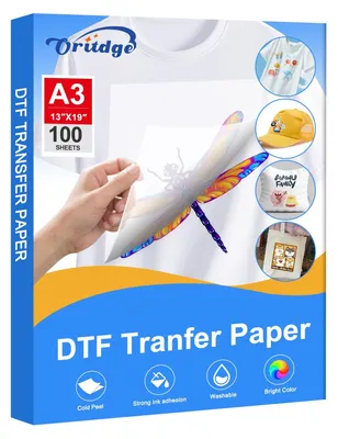 Immagine prodotto di Carta di trasferimento DTF formato A3 - 100 fogli, trasparente e opaca - Per stampanti a sublimazione