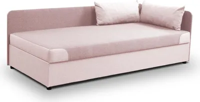 Produktbild von Tagesbett - 80x180 cm - Kinderbett Sofabett - Rosa - mit Stauraum - Bonell-Federn - Sofa mit Armlehnen und Rückenlehne