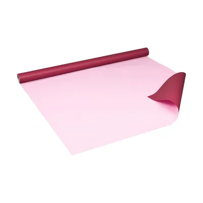 Immagine prodotto di Carta da regalo bordeaux e rosa, 0,80 x 10 m, stampata su entrambi i lati