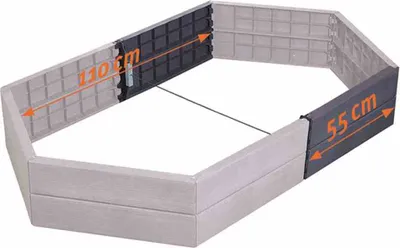 Obrázok produktu pre Graf ERGO nástavec na vyvýšené lôžko L: 55 cm, sada: 2ks, B66645