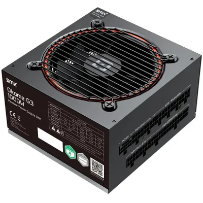 Produktbild von SMX® Okame G3 1000W, Cybnetics Platinum / 80 PLUS Platinum, ATX 3.1, PCIe 5.1 für GPUs, Voll Modular - PC-Netzteil