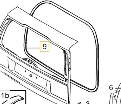 Image de VOLVO V70 XC70 Joint de couvercle de coffre OE