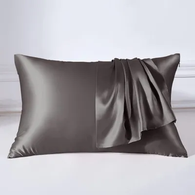 Produktbild von Kissenbezug 22 Momme Seide Holzkohle 40 x 60 cm