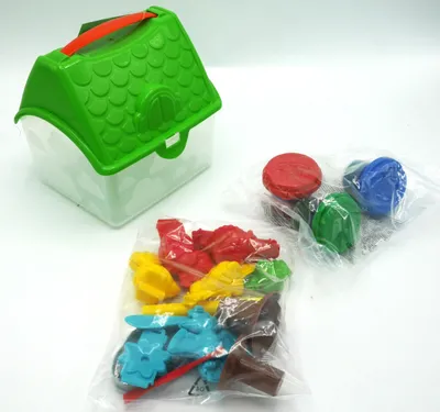 Produktbild von Dino-Dschungel-Ton-Set im Haus, 18-teilig