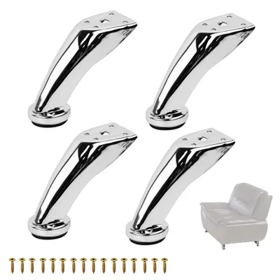 Immagine prodotto di Solidchoice - Set di 4 gambe in metallo per mobili, adatte a divani e letti