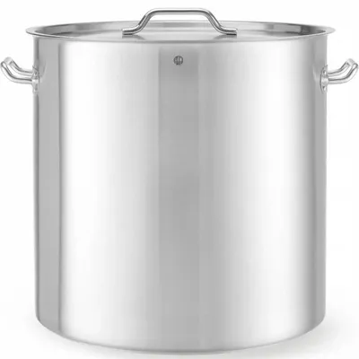 Produktbild von Bratpfanne – Kochtopf – Schmortopf – Eintopf-Topf – Suppentopf – Edelstahl – 98 Liter – Geeignet für alle Wärmequellen