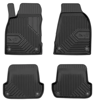 Image de Tapis de sol en caoutchouc pour Audi A4 B6 2000-2006 – 4 pièces, noirs, sur mesure