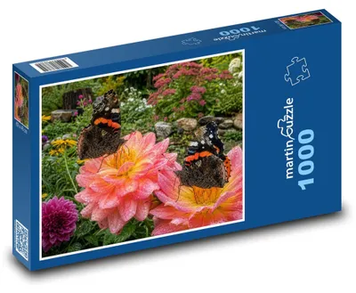 Obrázek produktu pro Puzzle 1000 Babočky na květině - martinpuzzle