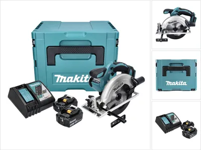 Obrázok produktu pre Akumulátorová okružná píla Makita DSS 611 RFJ 18 V 165 mm + 2x akumulátor 3,0 Ah + nabíjačka + Makpac