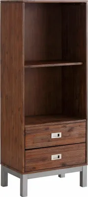 Produktbild von Congo | Bücherregal mit 2 Schubladen aus Holz Braun