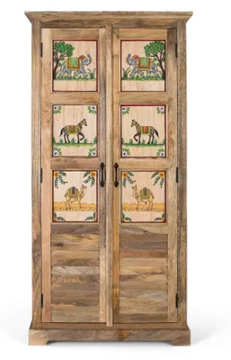 Zdjęcie produktu dla Szafa Noreva z drewna mango, 180 cm x 92 cm x 40 cm, Giner y Colomer