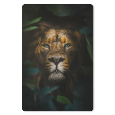 Produktbild von MuchoWow® Mauspad Mousepad Löwe - Dschungel - Blätter 40x60 cm - Mousepads - Maus Mat - Pad - Mausunterlage - Schreibtisch Accesoire