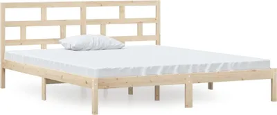 Immagine prodotto di vidaXL Letto in legno massiccio 135x190 cm
