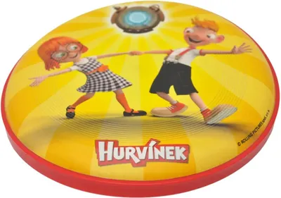 Produktbild von Harvie Frisbee mit Hurvínek-Motiv, 22 cm, aus flexiblem Kunststoff, für Hunde