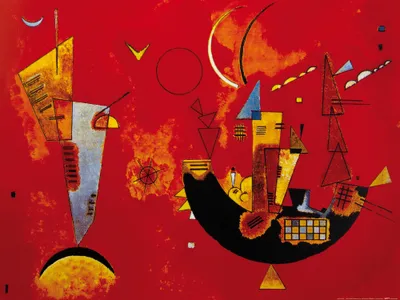 Produktbild von Wassily Kandinsky Kunstdruck Bild - Mit Und Gegen, 1929 (60 x 80 cm)