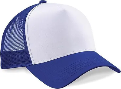 Image de Snapback Trucker - Beechfield - Royal clair/Blanc