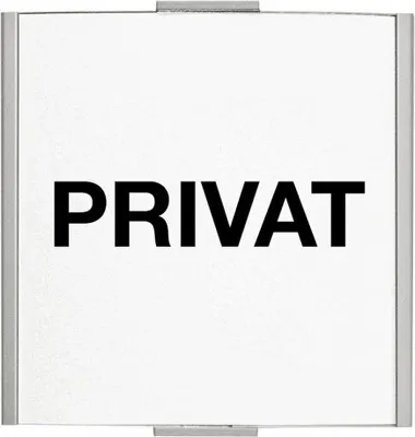 Produktbild von FRANKFURT Türschild 120x120mm mit Piktogramm PRIVAT