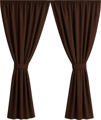 Produktbild von Gartenvorhang 2 Stück 155x200cm, Garten Vorhang Braun, wasserdichter Außenvorhang, Balkon Vorhang, Terrasse Vorhang, Außenvorhang