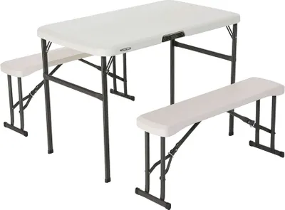 Produktbild von Lifetime Partytisch Bistrotisch Klapptisch Weiß 107x61x72 cm