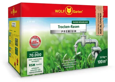 Produktbild von WOLF-Garten Trockenrasen PREMIUM L-TP 100 100m² hitze- & trockenverträglich