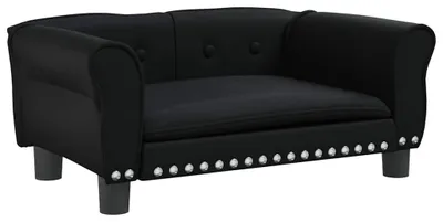 Obrázek produktu pro vidaXL Pelíšek pro psy černý 70x45x30 cm umělá kůže