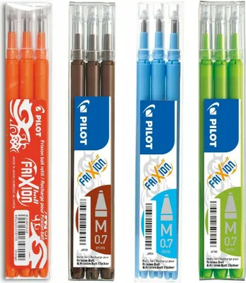 Produktbild von Pilot Frixion Ball Ersatzminen 0.7 -3x orange,3x braun,3x hellblau,3x hellgrün