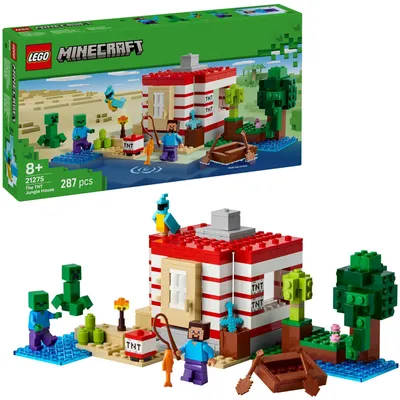 Produktbild von LEGO® Minecraft™ 21275 Das TNT-Dschungelhaus