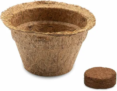 Produktbild von Kokos Anzuchttöpfe & Quelltabletten für eine erfolgreiche Anzucht, Größe 0,05 L - Ø 6 cm 20x