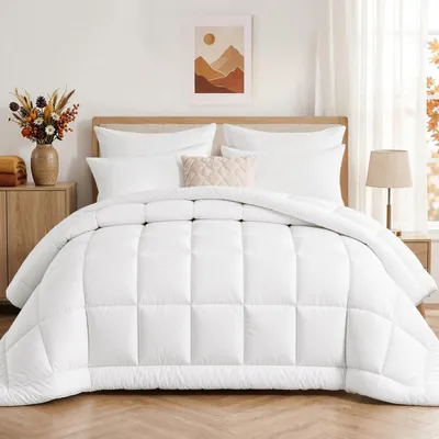 Winterdeken 240x260 cm, 450 g/m², Microfaser, warme Bettdecke