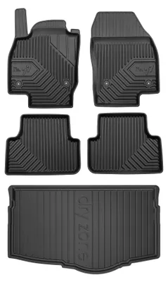 Obrázok produktu pre Autokoberce 3D TPE + vaňa kufra DryZone pre: Volkswagen T-Cross 2018- SUV 5 ks