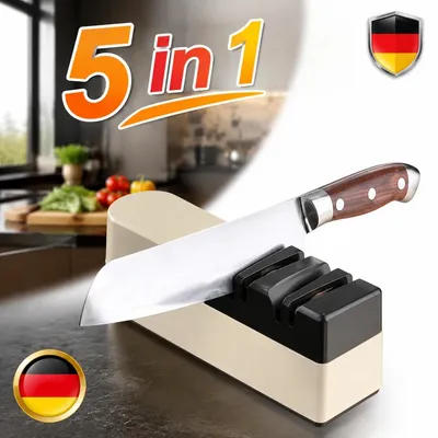 Produktbild von Elektrischer Messerschärfer Profi Korund Messerschleifer Allesschärfer 5 in 1