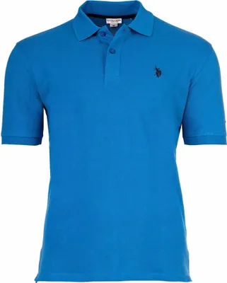 Produktbild von U.S. POLO ASSN. Herren Poloshirt - Piquet, Logo-Stickerei, Baumwolle Stretch Blau XL