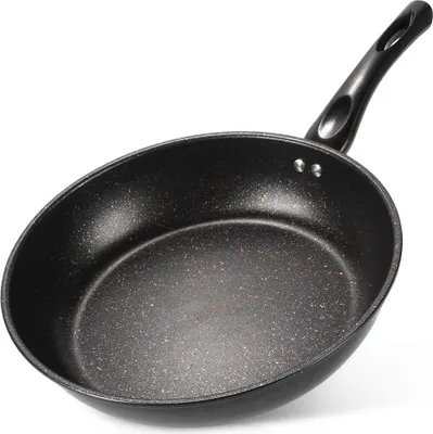 Produktbild von Vilde | Pfanne - Tiefe Bratpfanne - Ø 28 cm - Schwarz - Granitbeschichtung - Antihaft - Spülmaschinenfest