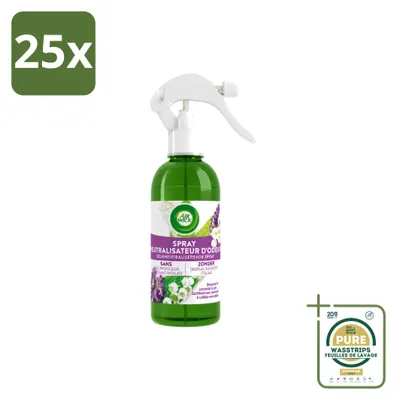 Zdjęcie produktu dla 25 sztuk sprayu do pomieszczeń Air Wick Active Fresh, zapach lawendy i lilii, pojemność 237 ml - zestaw ekonomiczny