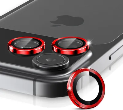 Produktbild von Kamera Linsenschutz Glas Set für Apple iPhone 17 Pro Schutzglas Camera Linse Panzerfolie 9H Rot