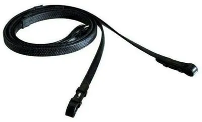 Productafbeelding van Rubber Teugels voor Paarden Zwart/Bruin Volledig