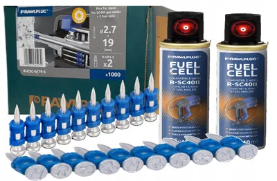 Produktbild von Rawlplug Stahlnägel 19 mm für Gasnagler 1000 Stück