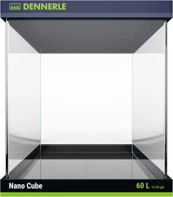 Image de Dennerle Nano Cube 60 litres, 38x28x43 cm - Mini aquarium avec vitre frontale arrondie