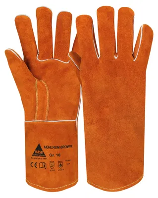 Produktbild von Hase Sicherheitshandschuhe Mühlheim Brown für Schweisser Größe 10 6 Stk