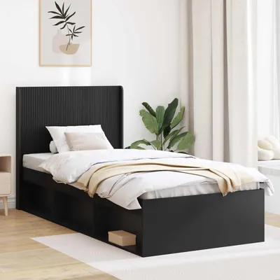 Produktbild von Möbel Kopfteil Schwarz HolzwerkstoffKopfteile - Kopfteile c8308