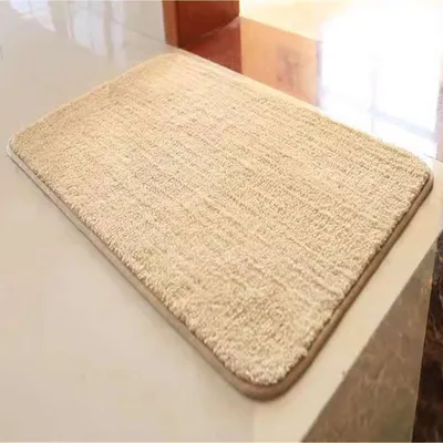 Immagine prodotto di Tappeto da bagno antiscivolo, assorbente, morbido e peloso, 110 x 140 cm, color beige