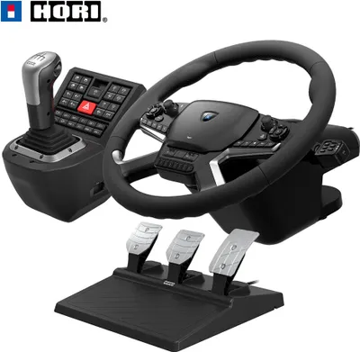 Produktbild von Hori Simulations Truck Control System, Force Feedback Lenkrad, Pedale, Schaltknüppel Set, PC Windows 10/11, kabelgebunden