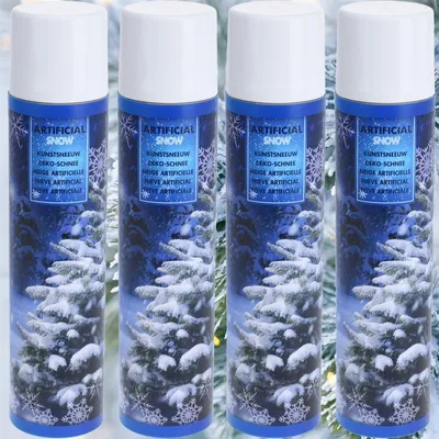 Produktbild von 1200ml Kunstschnee Dekoschnee Spray Snow Foam Deko Schnee Spray Weihnachtsbaum Fenster
