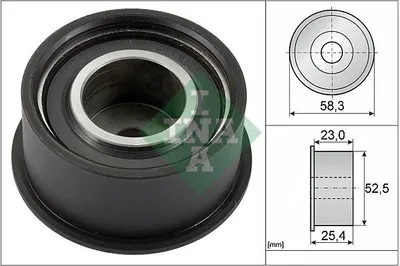 Produktbild von INA 532 0034 10 Umlenkrolle Zahnriemen für OPEL Astra G CC (T98) Zafira A (T98) Corsa B Schrägheck (S93) Astra G Caravan (T98) Astra F CC (T92)