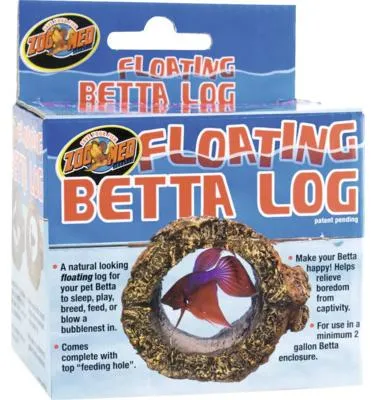 Produktbild von Aquariumdeko ZooMed Floating Betta Log Kampfisch Versteck