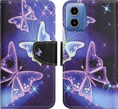 Produktbild von Motorola Moto G04(s) / G24 (Power) / E14 Hülle - Coverup Klapphülle - Schmetterlinge